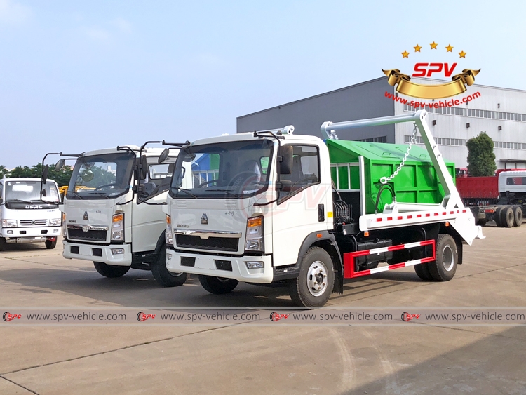 Swing Arm Garbage Truck Sinotruk HOWO - 1